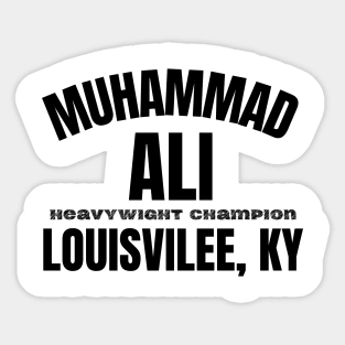 muhammad ali winner Sticker